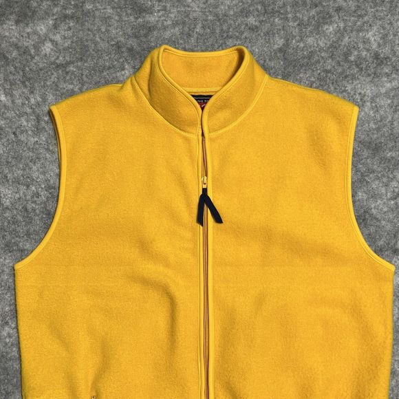 VINTAGE Gap Alpine 317 Racing Series Vest Men's L Yellow Fleece Mountain - Picture 11 of 13